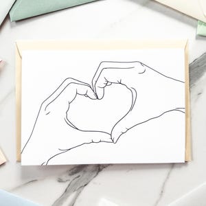 Karte Herz Hände | Karte zum 30 Geburtstag | Geschenkideen für Beste Freundin | Geburtstagsgeschenk Schwester | Abschiedsgeschenk Kollegin