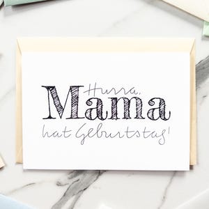 Geburtstagskarte Mama | Karte zum 60 Geburtstag | Geburtstagsgeschenk für Mama | Geschenkideen zum 50 Geburtstag | Zum 70 Geburtstag Mama