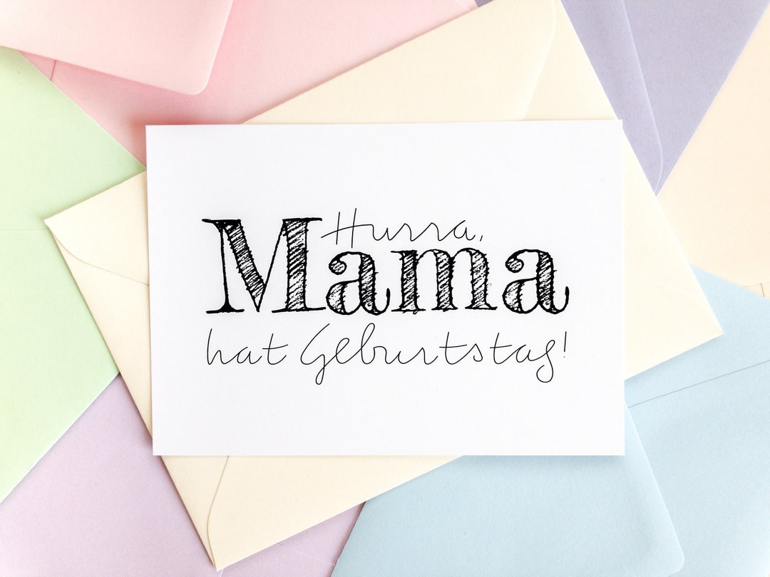 Geburtstagskarte Mama Karte für liebevolle Glückwünsche zum Geburtstag Geschenk für die Beste