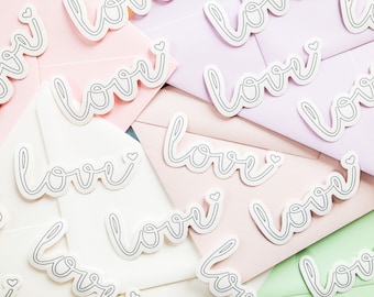 Sticker Love | Aufkleber Hochzeitseinladung