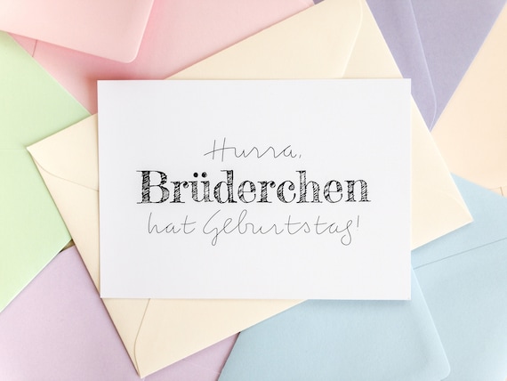 Geburtstagskarte Für Bruder – Aus Edelstahl, Gravierte Liebesbotschaft, Brieftaschenformat, Persönliches Geschenk