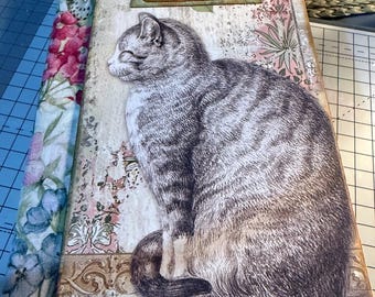 Diario de gato hecho a mano