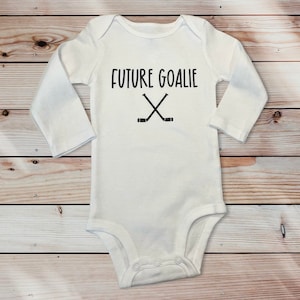 Future Goalie Bodysuit, Hockey Bodysuit, Unisex Bodysuit, Future Hockey Player, Future Goalie