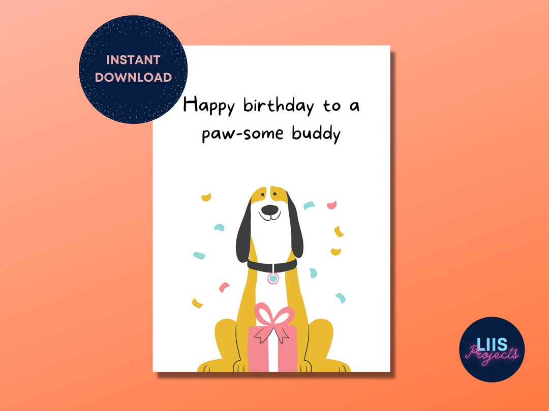 Printable Birthday Card | Birthday Card | Funny Cards | Dog Birthday ...