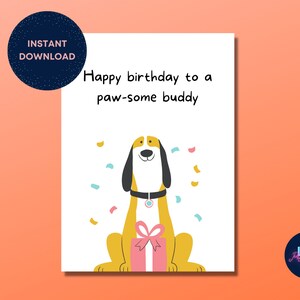 Printable Birthday Card | Birthday Card | Funny Cards | Dog Birthday ...