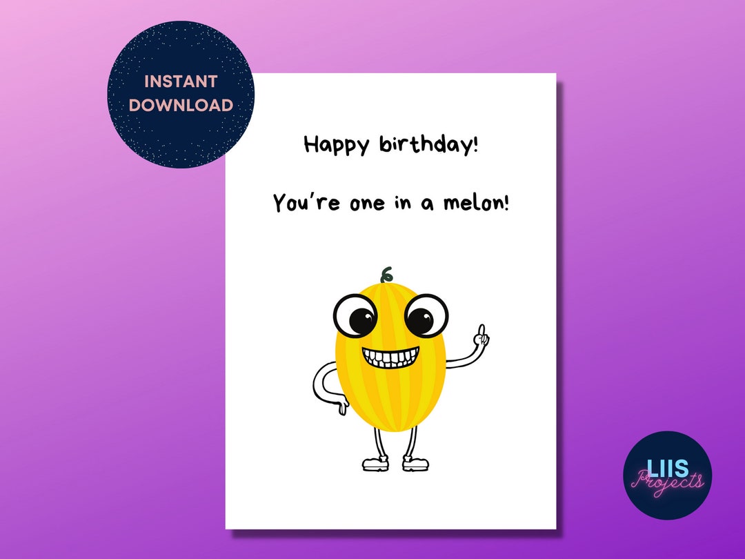 Printable Birthday Card | Funny Card | Birthday Card for Him Her ...