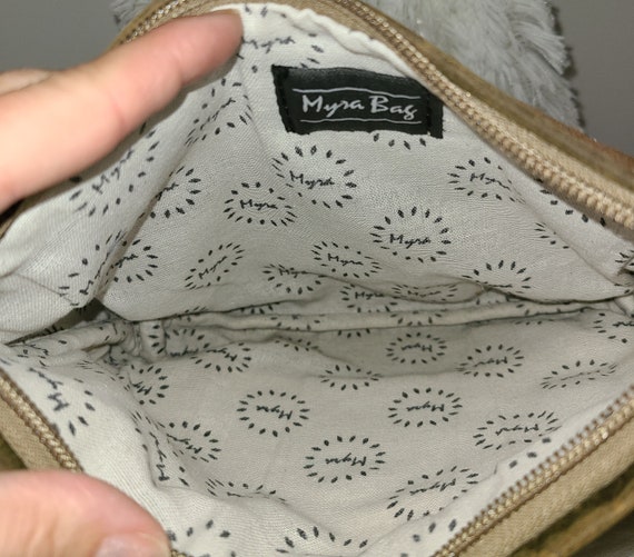 Myra Bag Vivid Dreams Leather and Canvas Wristlet… - image 7