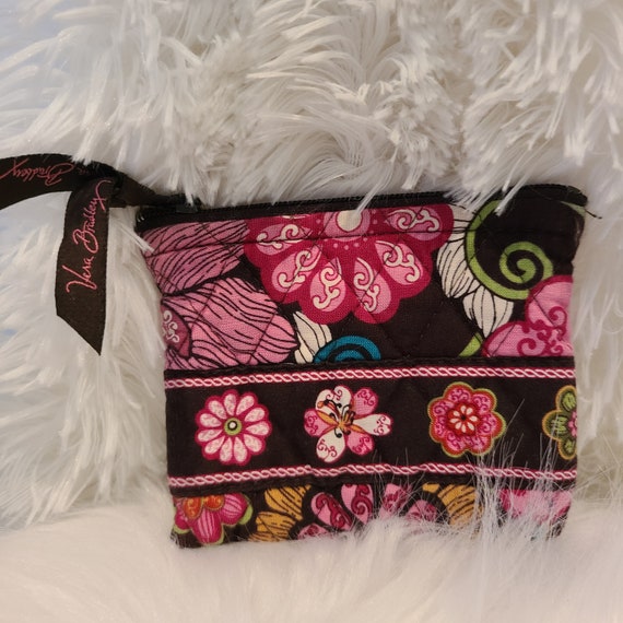 Vera Bradley Quilted Floral Zipper Coin Purse or … - image 1