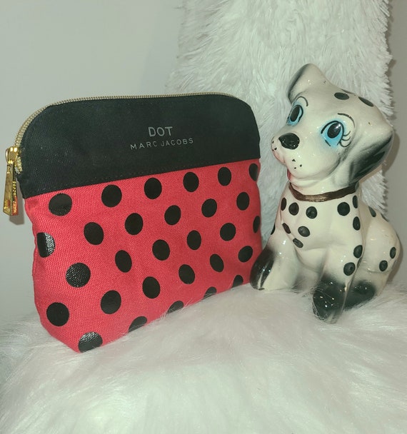 Marc Jacobs DOT Red and Black Makeup Pouch or Make