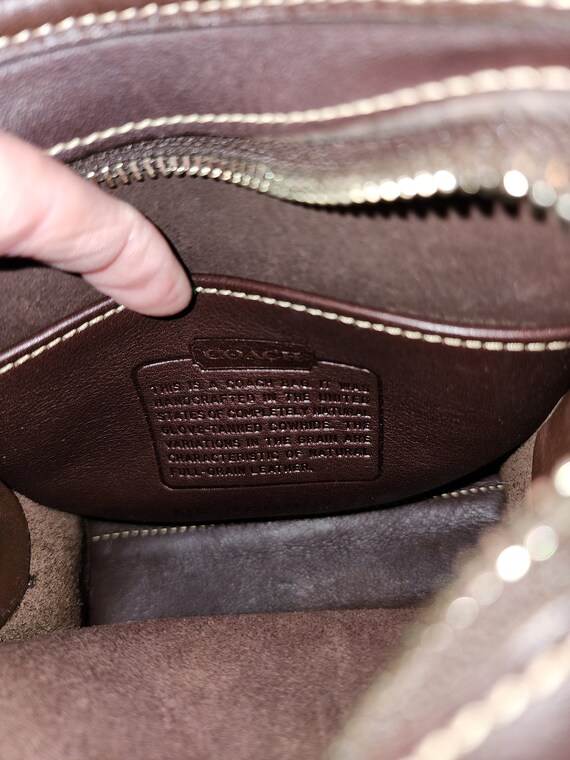 Vintage Coach Bellini Brown Zipper Tiny Crossbody - Etsy