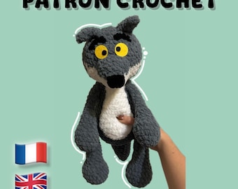 Unloved Wolf Crochet Boss