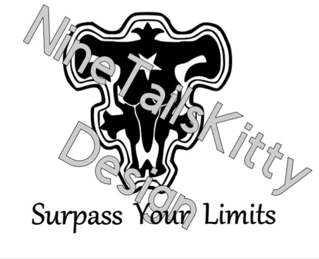 Svg Anime Vinyl Sticker, Anime Surpass Your Limits Sticker, Black Bull