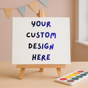 Custom Paint and Sip Party Kit: DIY Canvas & Watercolor Favors
