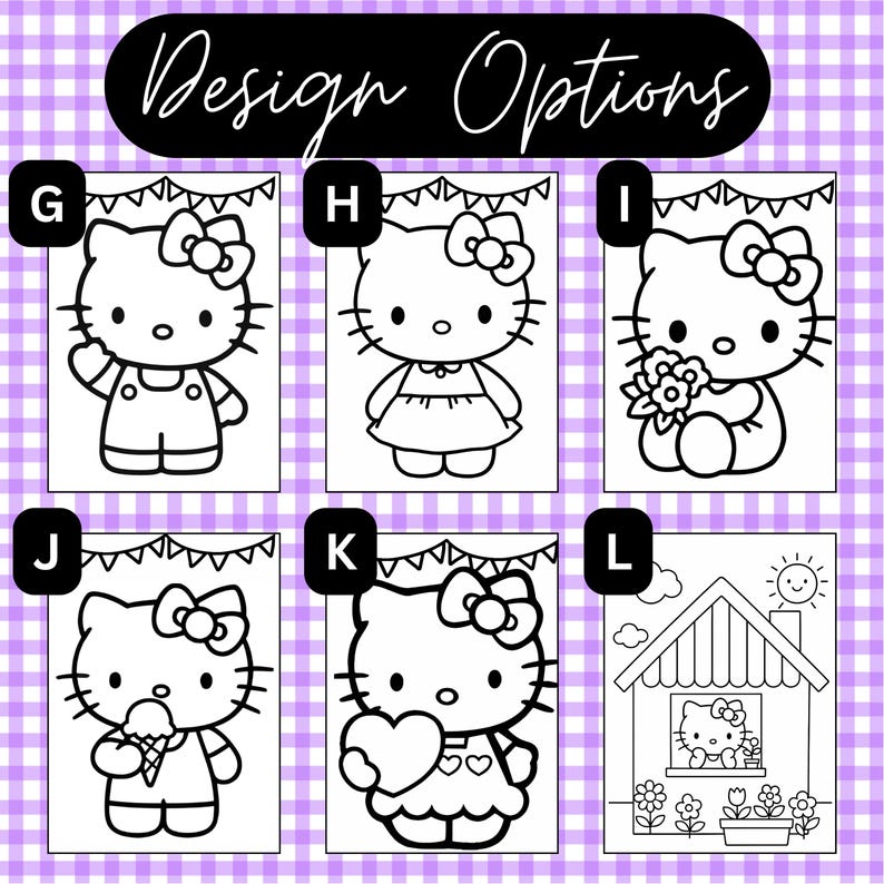 Hello Kitty Birthday Paint Party: Pre-Printed Canvases & Favors for Kids' Art Activities image 6