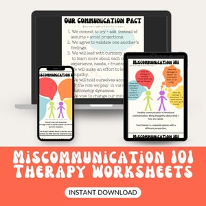 Miscommunication Therapy Worksheet