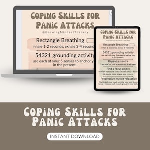 Werkblad copingvaardigheden voor paniekaanvallen