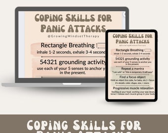 Coping Skills For Panic Attacks Worksheet