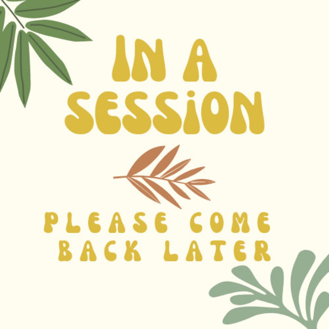 Next Session Sticker In a Session Therapy Hanger - Etsy