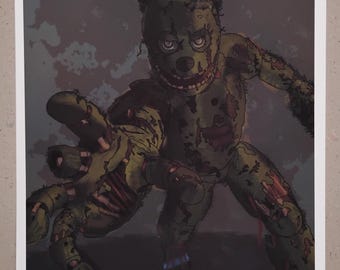 Matte Paper - Small Springtrap Art Print