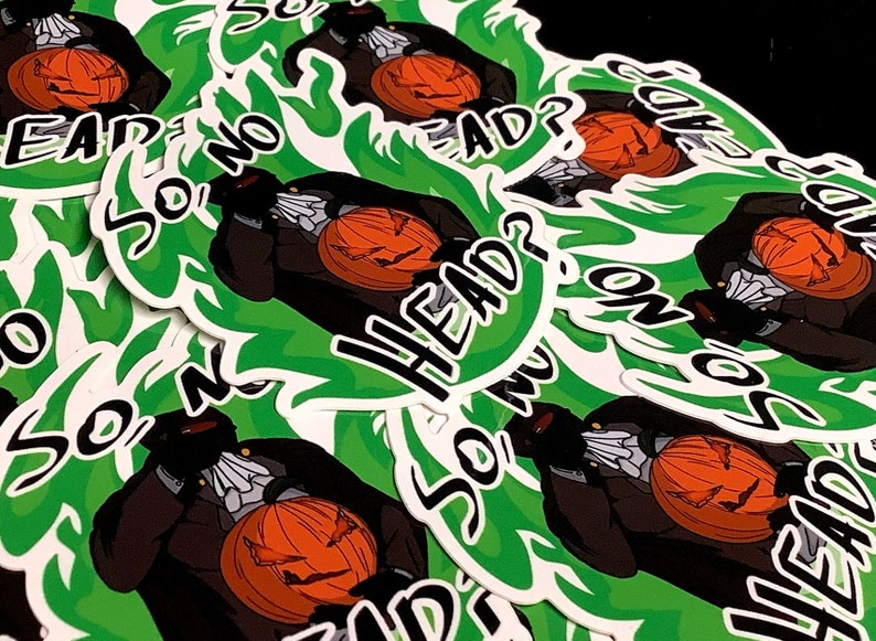 So No Head - Headless Horseman Sticker - Etsy