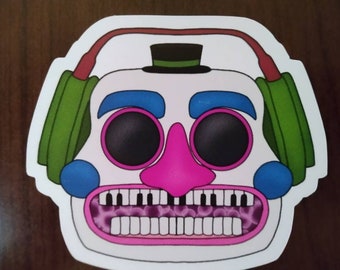 DJ Music Man Matte Sticker -FNAF