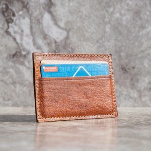 Cartera y tarjetero de cuero fino Canyon