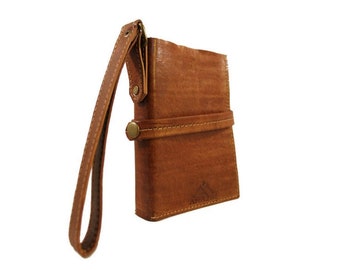 Leather Wristlet for School, Work, & Travel