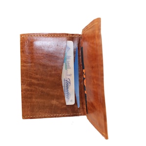 Cartera de cuero Ridge Slim para hombre o mujer (unisex/género neutro) - GRABADO PERSONALIZADO