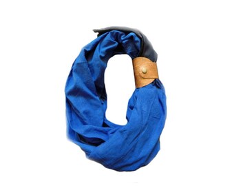 Dune Leather Scarf Cuff & Bracelet - CUSTOM ENGRAVING