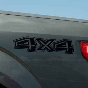 4x4 die-cut vinyl decal set fits 2015-2020 Ford F-150 bedside