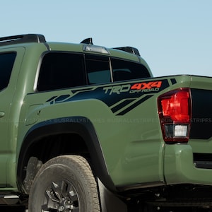 TRD 4x4 off-road bedside vinyl decal fits 2016-2022 Toyota Tacoma 3rd Gen