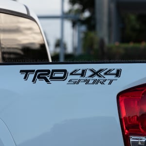 TRD 4x4 sport vinyl decal for 2016-2022 Toyota Tacoma Tundra 3rd Gen matte black ARC