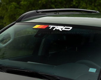 TRD Tri-color windshield banner for Toyota Tacoma Tundra 4runner