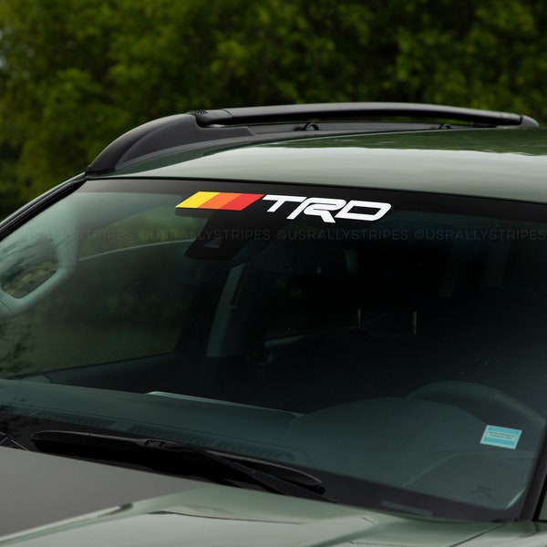 TRD Tri-color windshield banner for Toyota Tacoma Tundra 4runner