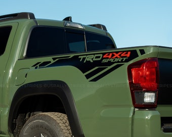 TRD 4x4 Sport bedside vinyl decal fits 2016-2022 Toyota Tacoma 3rd Gen