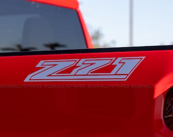 Set of 2: Z71 die-cut vinyl decal for 2021-2022 Chevrolet Silverado