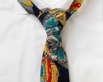 Corbata de seda 100%, corbata de boda colorida, corbata de hombre mariposa, corbata de seda, corbata de boda de otoño, corbata roja para hombres, corbata de seda genuina / LiKol