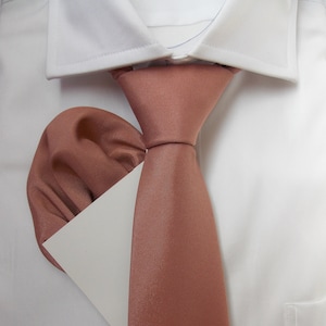 Mocha Wedding Tie, Mocha Men's Necktie, Mocha Bowtie for Men, Mocha Groomsmen Tie, Mocha Tie for Dress, Mocha Tie and Pocket Square LiKol Tie & Pocket Square