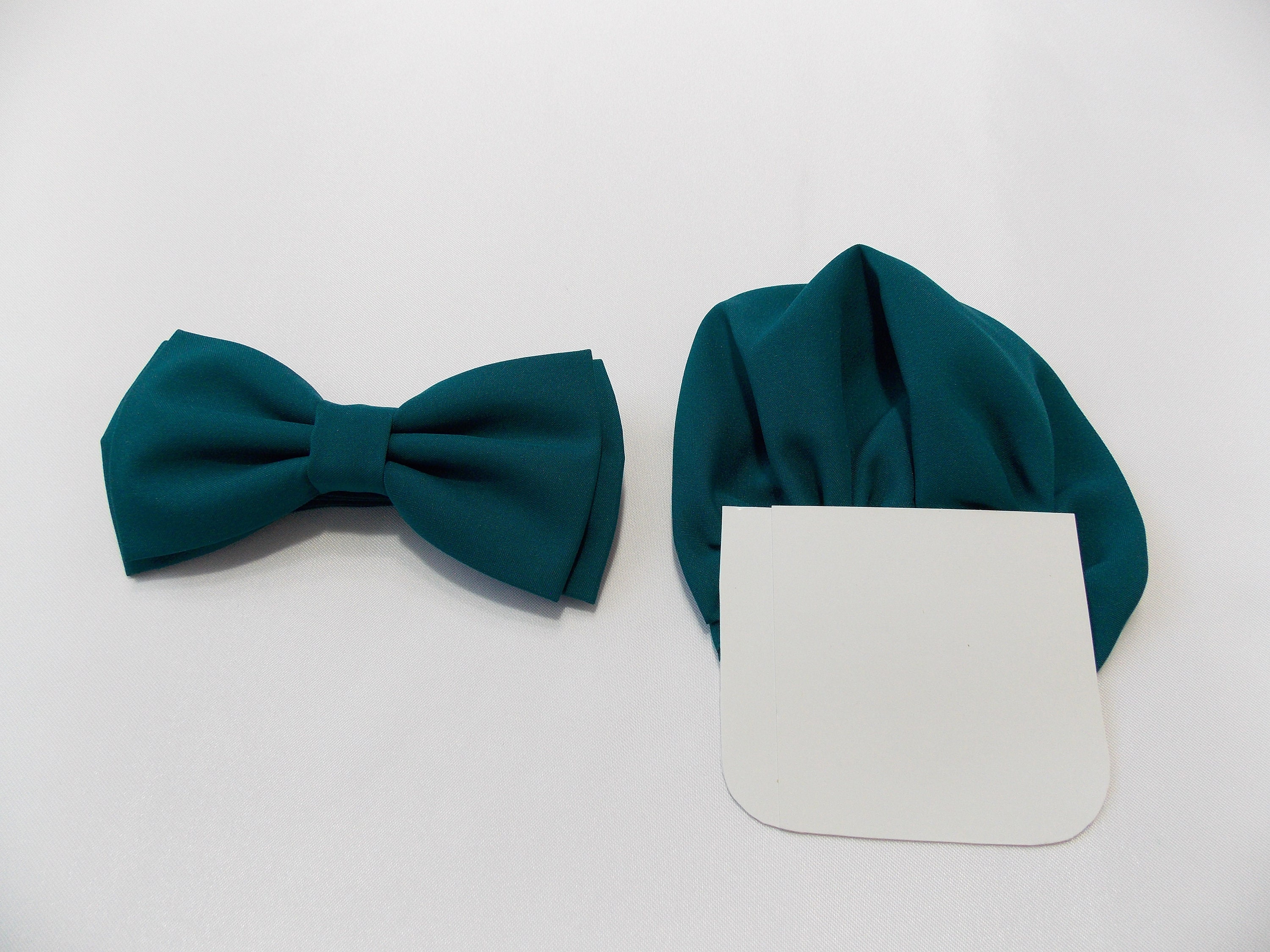 Emerald Green Tie, Bowtie and Pocket Square Set for Weddings, Emerald