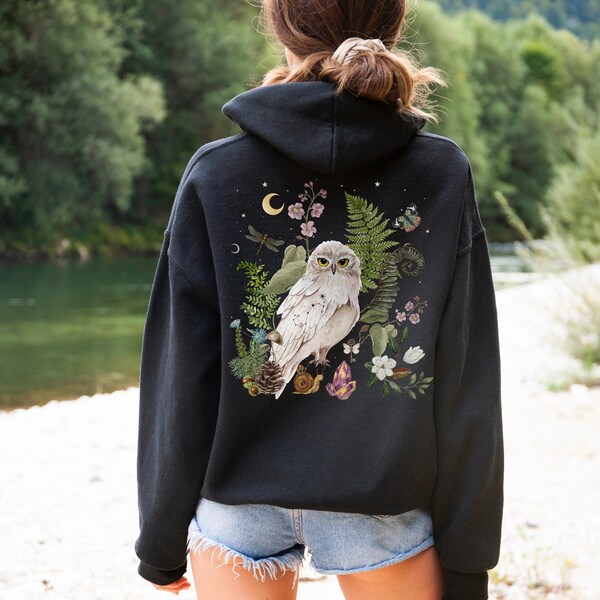 White owl hoodie