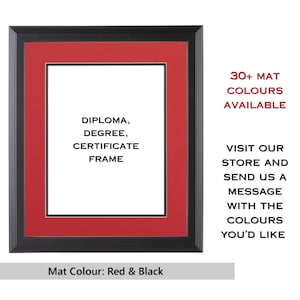 Radius Step Black Wood Picture Frame for Degrees, Certificates, Photos