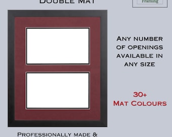 Custom Multiple Opening Double Mat Matboard for Picture and Certificate Framing