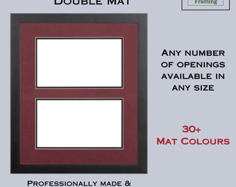 Custom Multiple Opening Double Mat Matboard for Picture and Certificate Framing