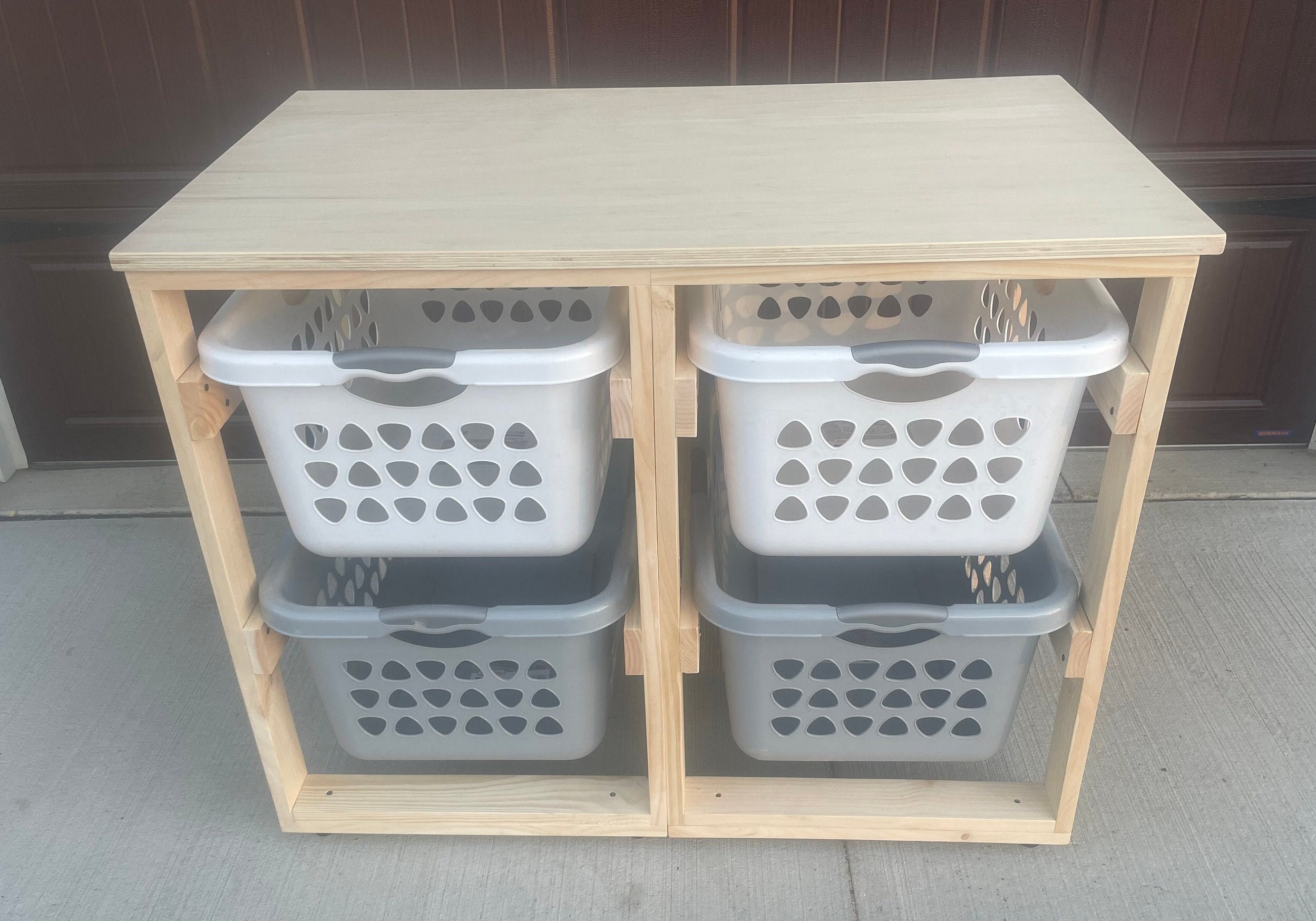 2 Tier Laundry basket holder - TheDustyBlade
