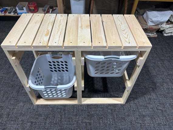 Space Saver 1.5 Bushel Laundry Basket Holder