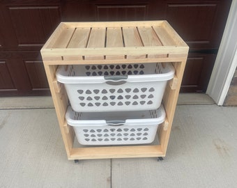 2 Tier  Laundry basket holder