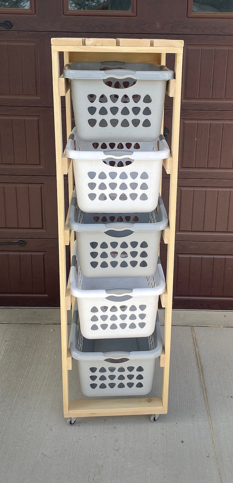 5 High Laundry Basket Tower. Etsy Canada