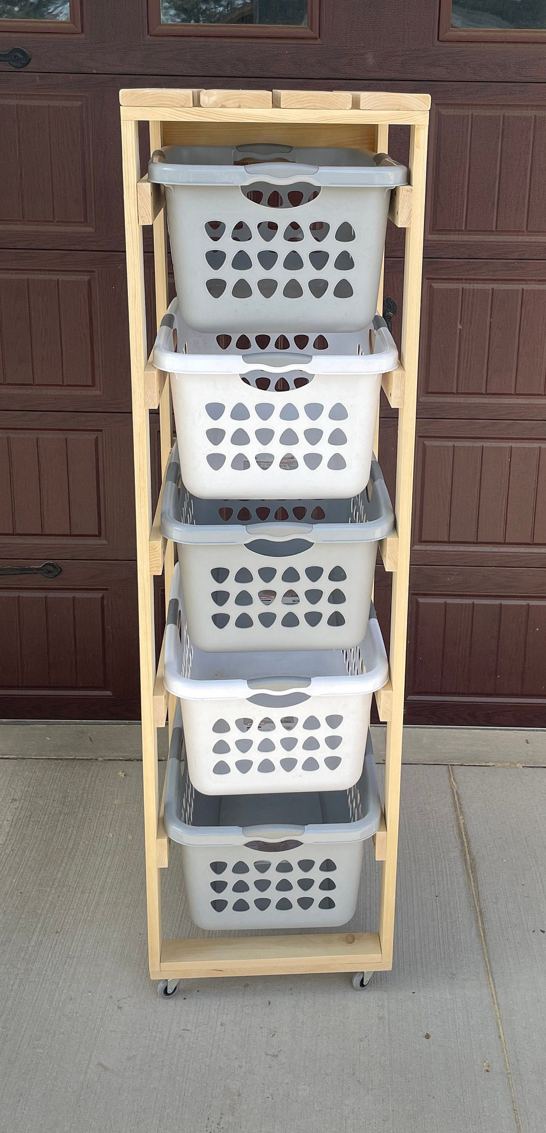 5 High Laundry Basket Tower. Etsy Canada