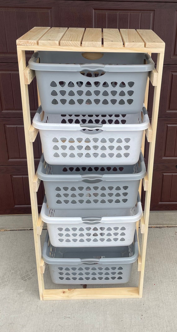 6 Clever Laundry Basket Storage Ideas