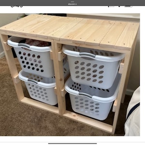 2 High Basket Holder Double wide